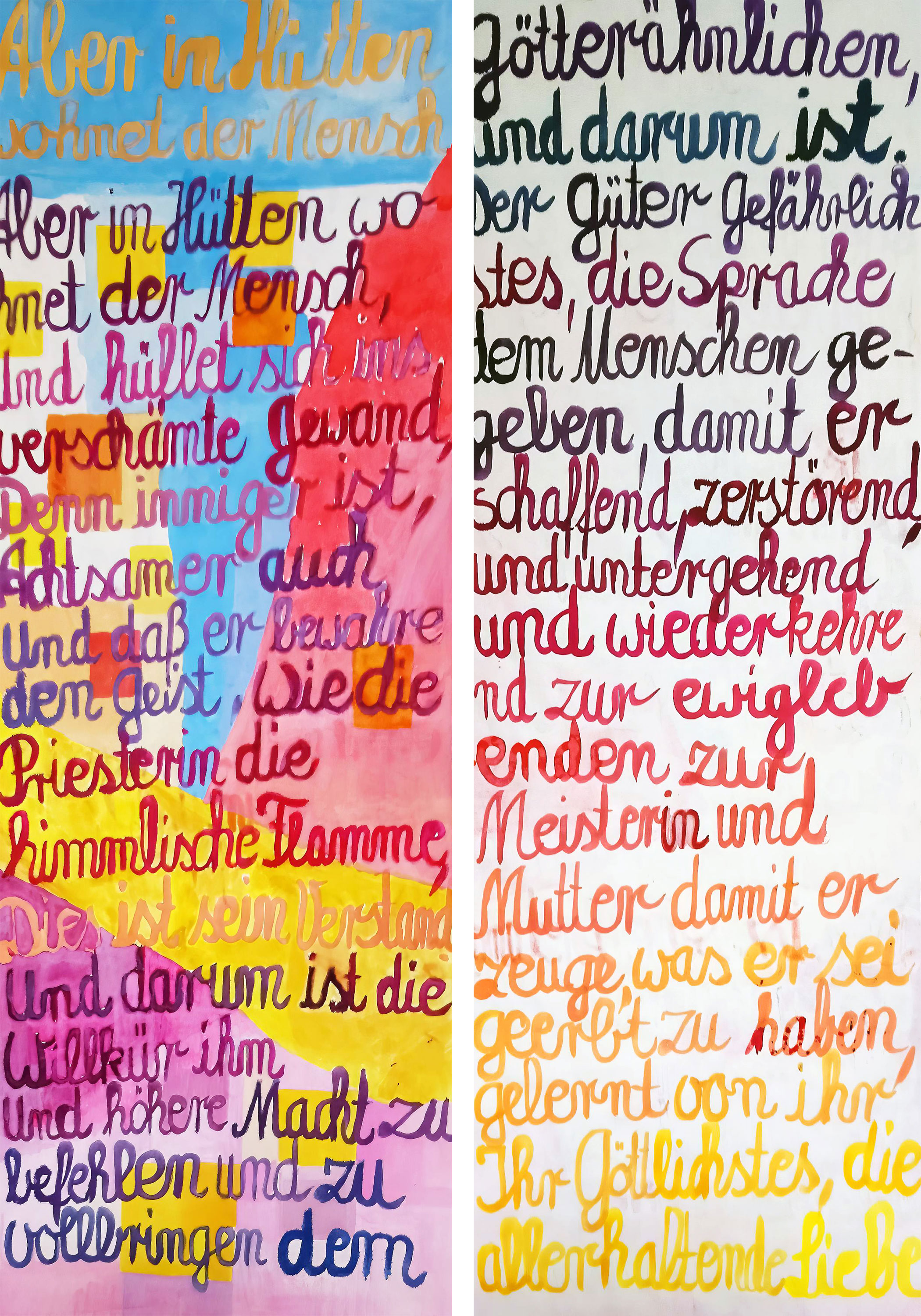 Aber in Hütten wohnet der Mensch II von Friedrich Hölderlin